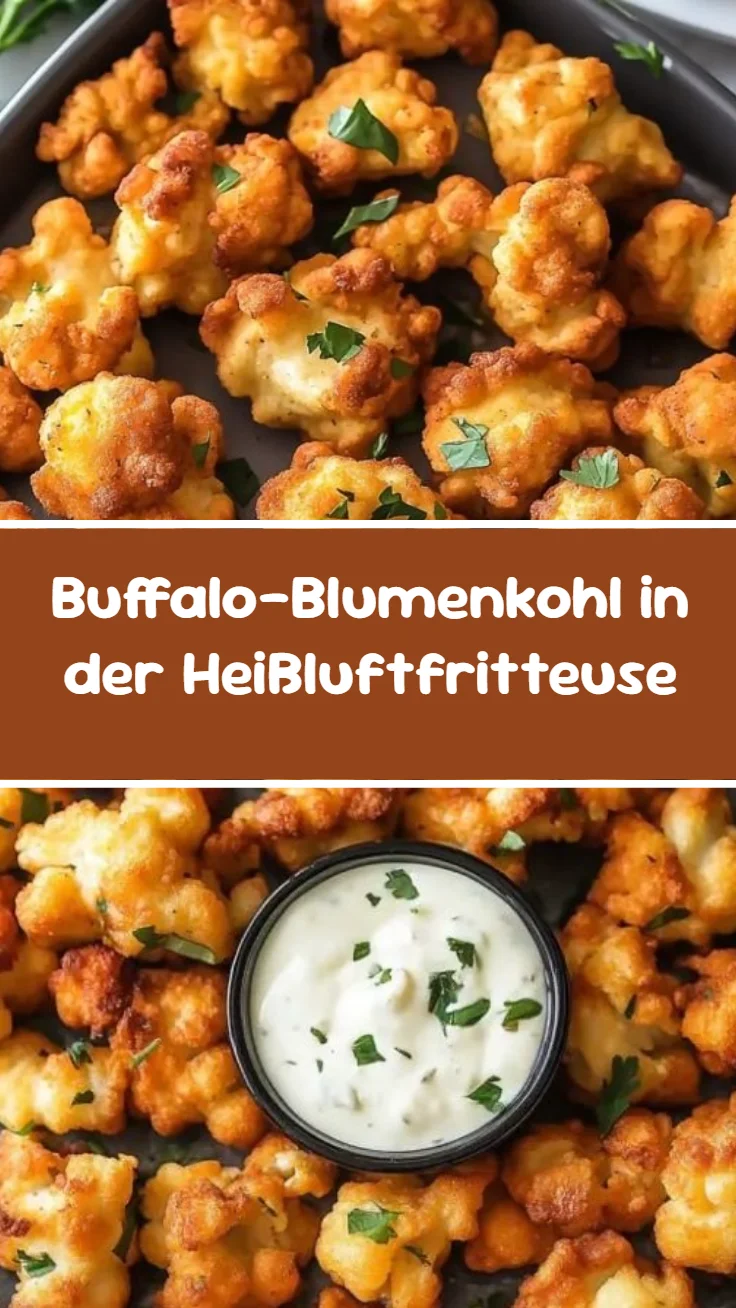 Buffalo-Blumenkohl in der Heißluftfritteuse