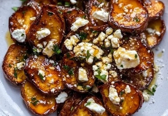 Gebratene Süßkartoffelscheiben mit Honig und Feta: Ein Unglaublich Essenzielles Rezept für Gaumenfreuden