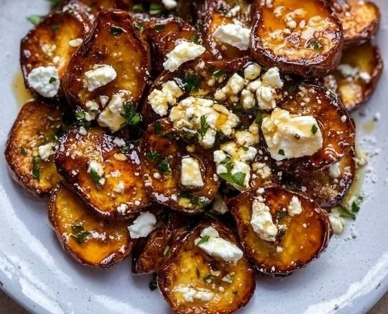 Gebratene Süßkartoffelscheiben mit Honig und Feta: Ein Unglaublich Essenzielles Rezept für Gaumenfreuden