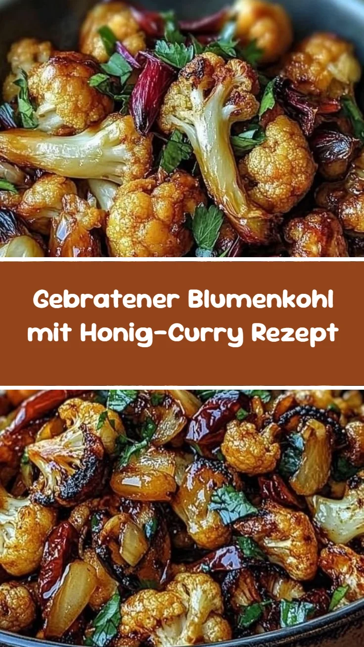 Gebratener Blumenkohl mit Honig-Curry Rezept