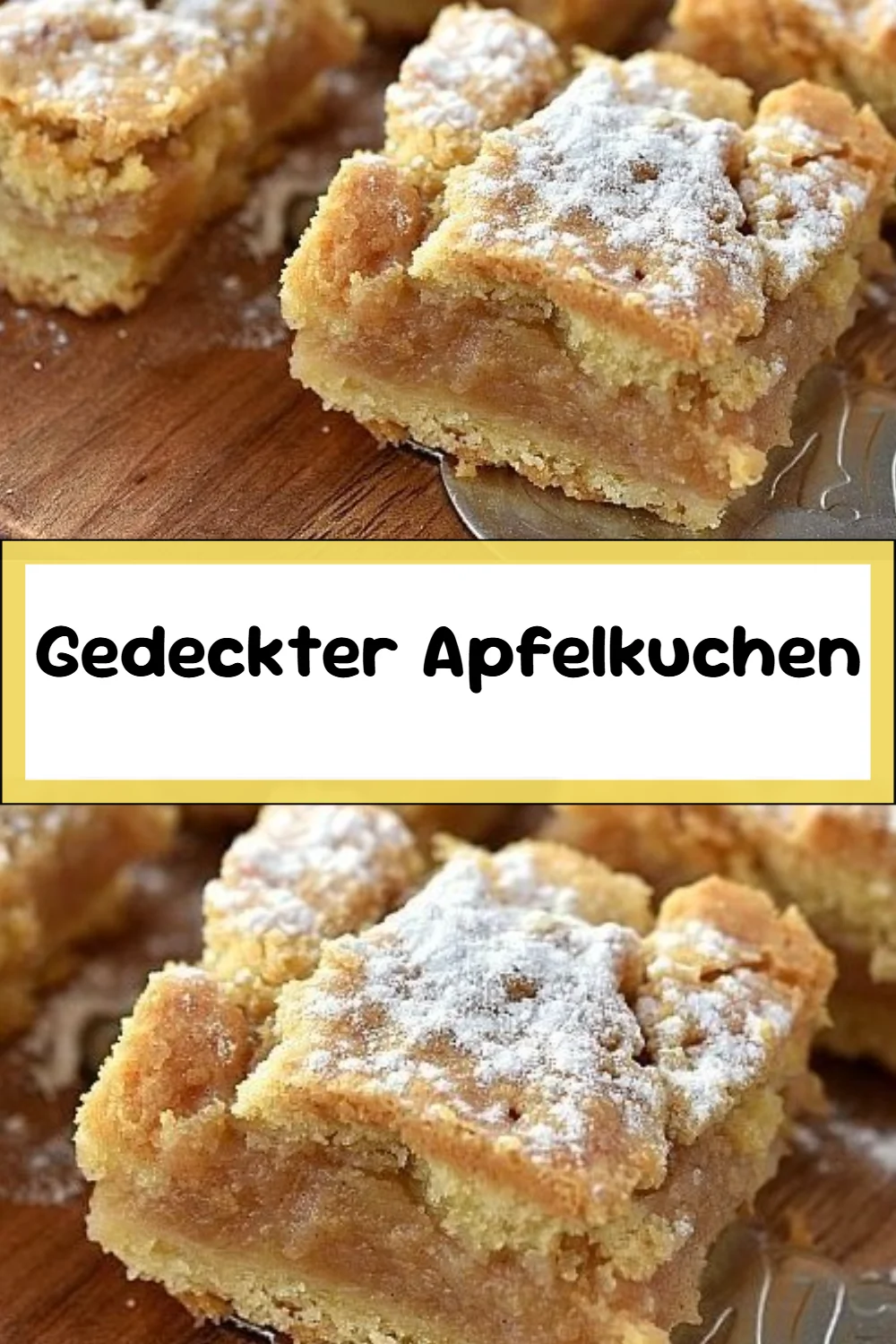 Gedeckter Apfelkuchen