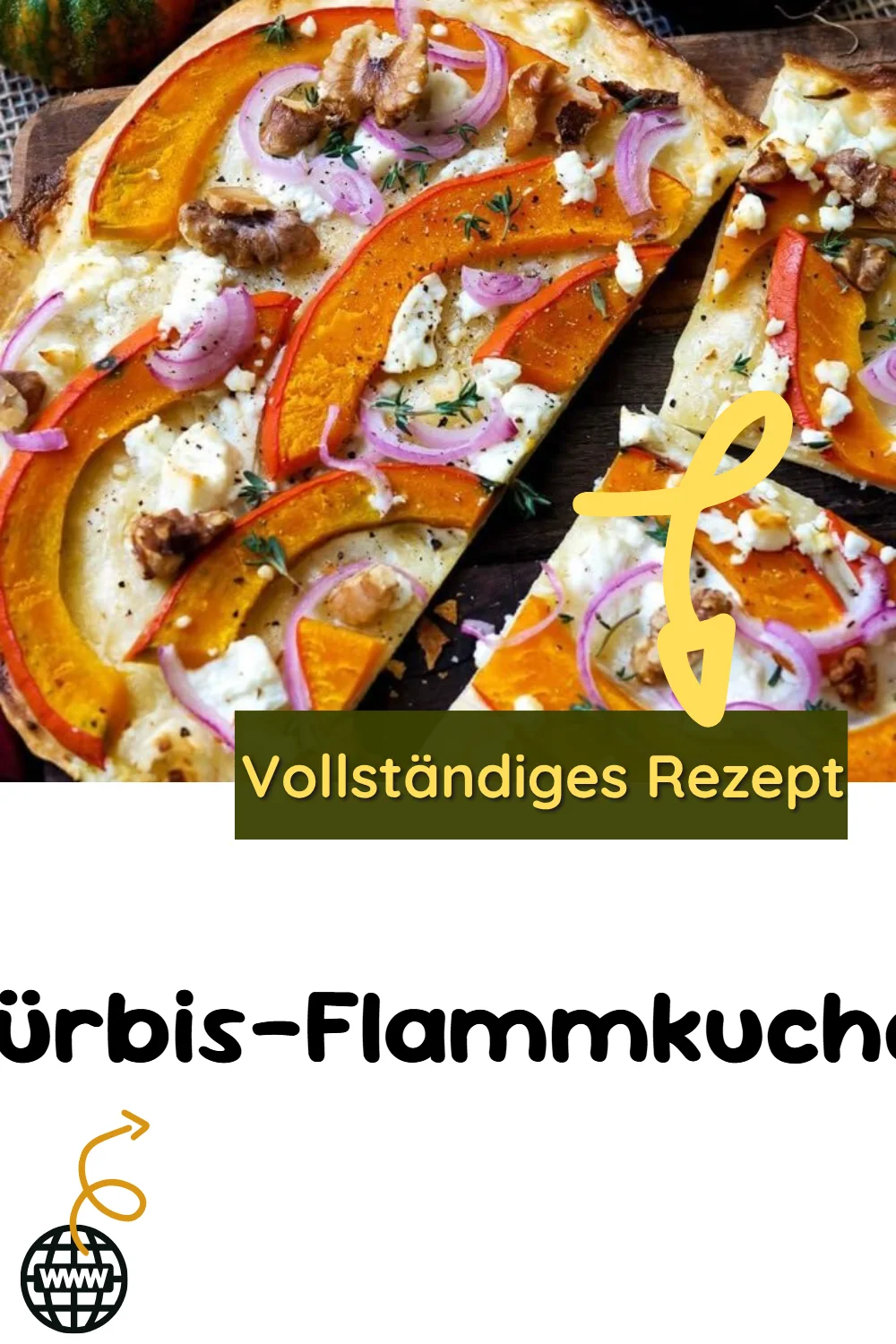 Kürbis-Flammkuchen