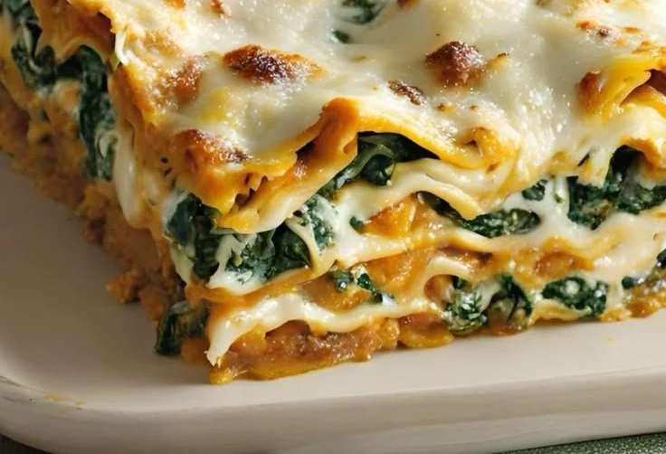 Kürbis-Spinat-Lasagne
