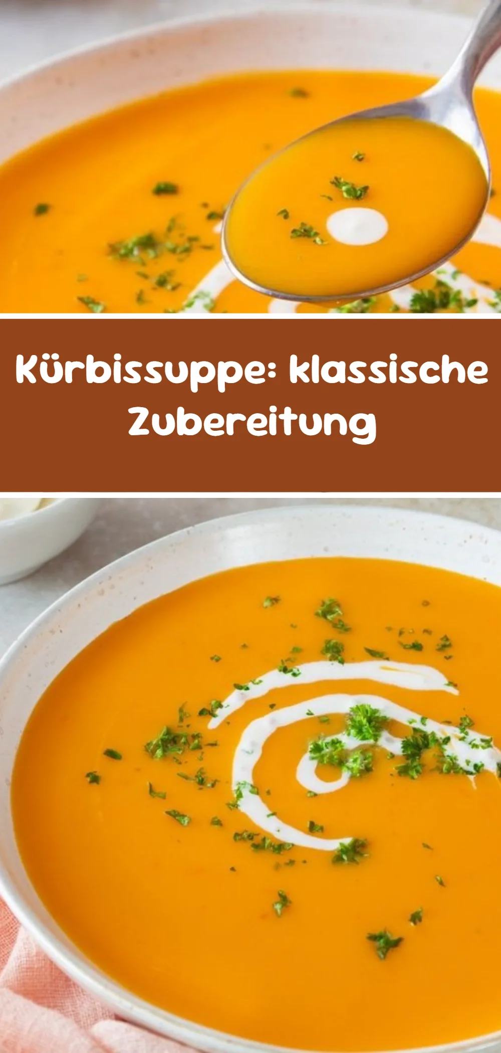 Kürbissuppe: klassische Zubereitung