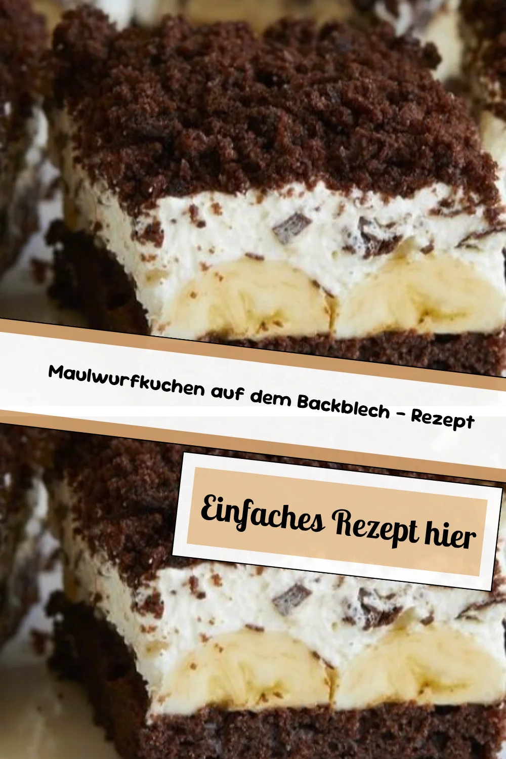 Maulwurfkuchen auf dem Backblech – Rezept