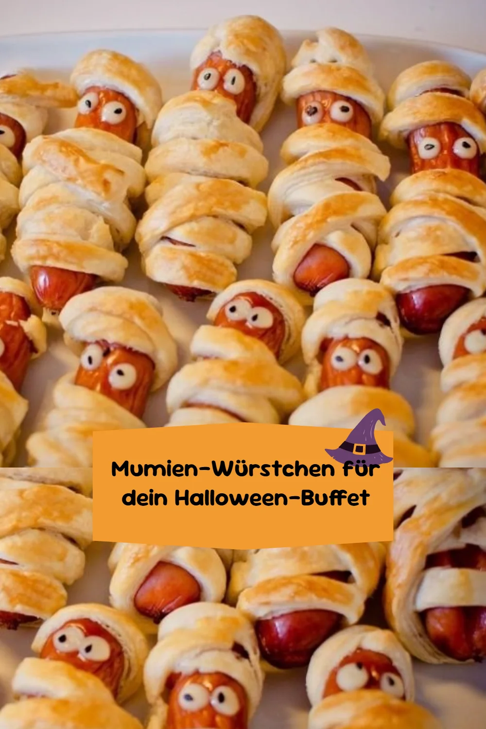 Mumien-Würstchen für dein Halloween-Buffet