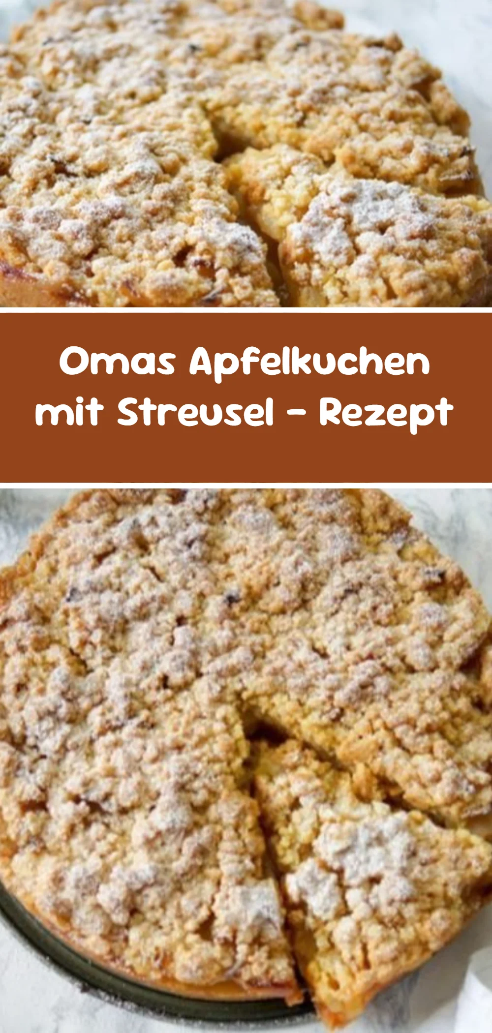 Omas Apfelkuchen mit Streusel – Rezept