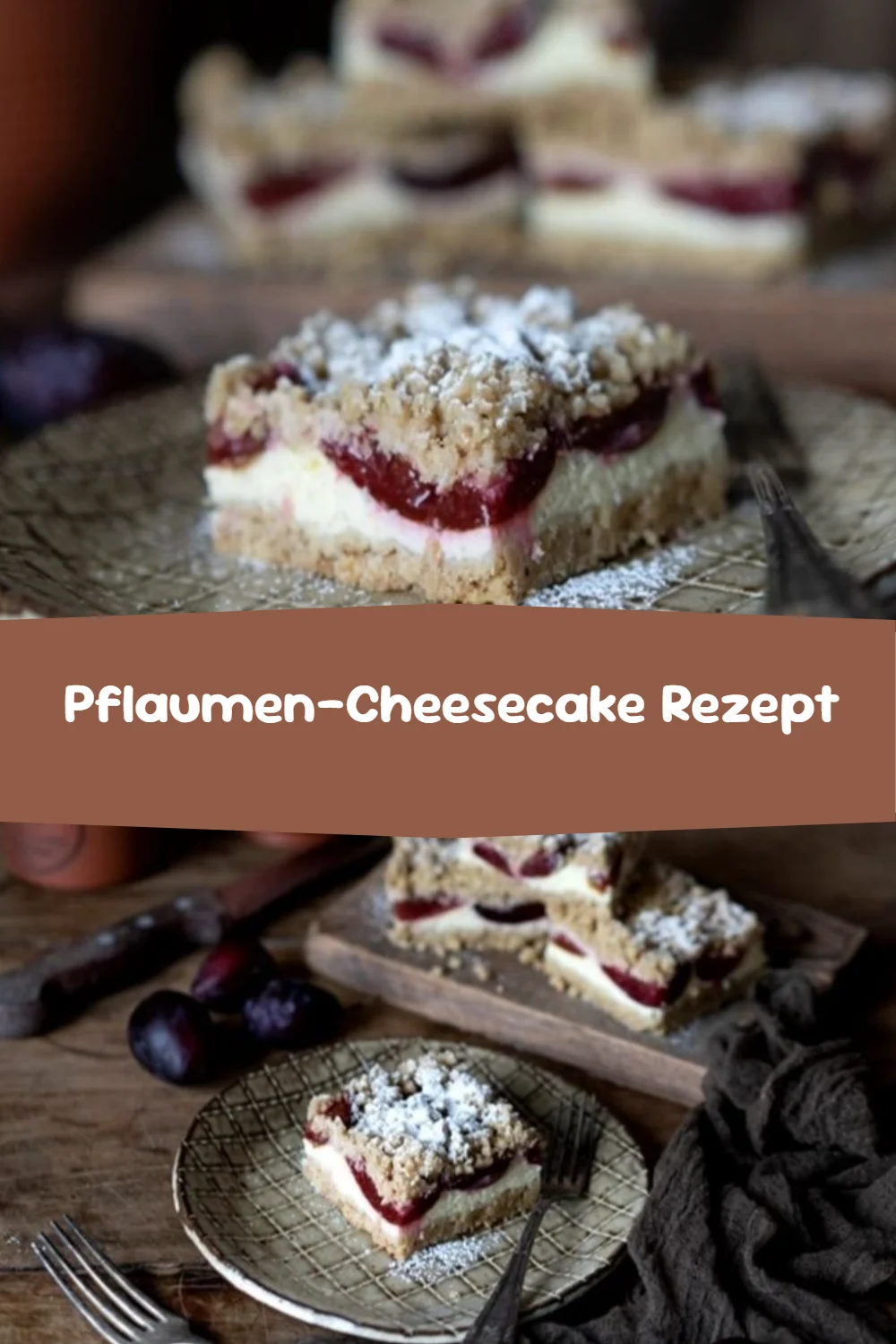 Pflaumen-Cheesecake Rezept