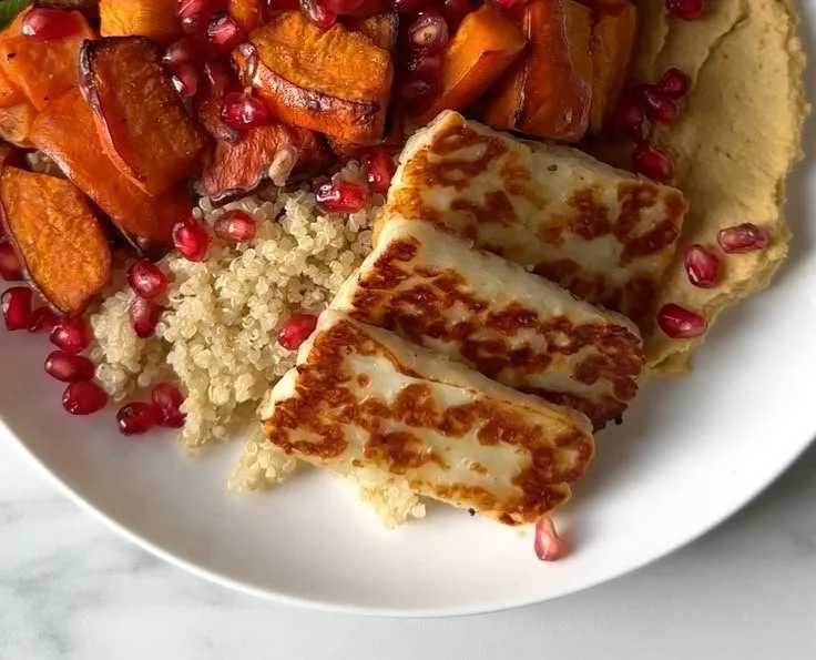 Quinoa mit Hokkaido-Kürbis und Süßkartoffel