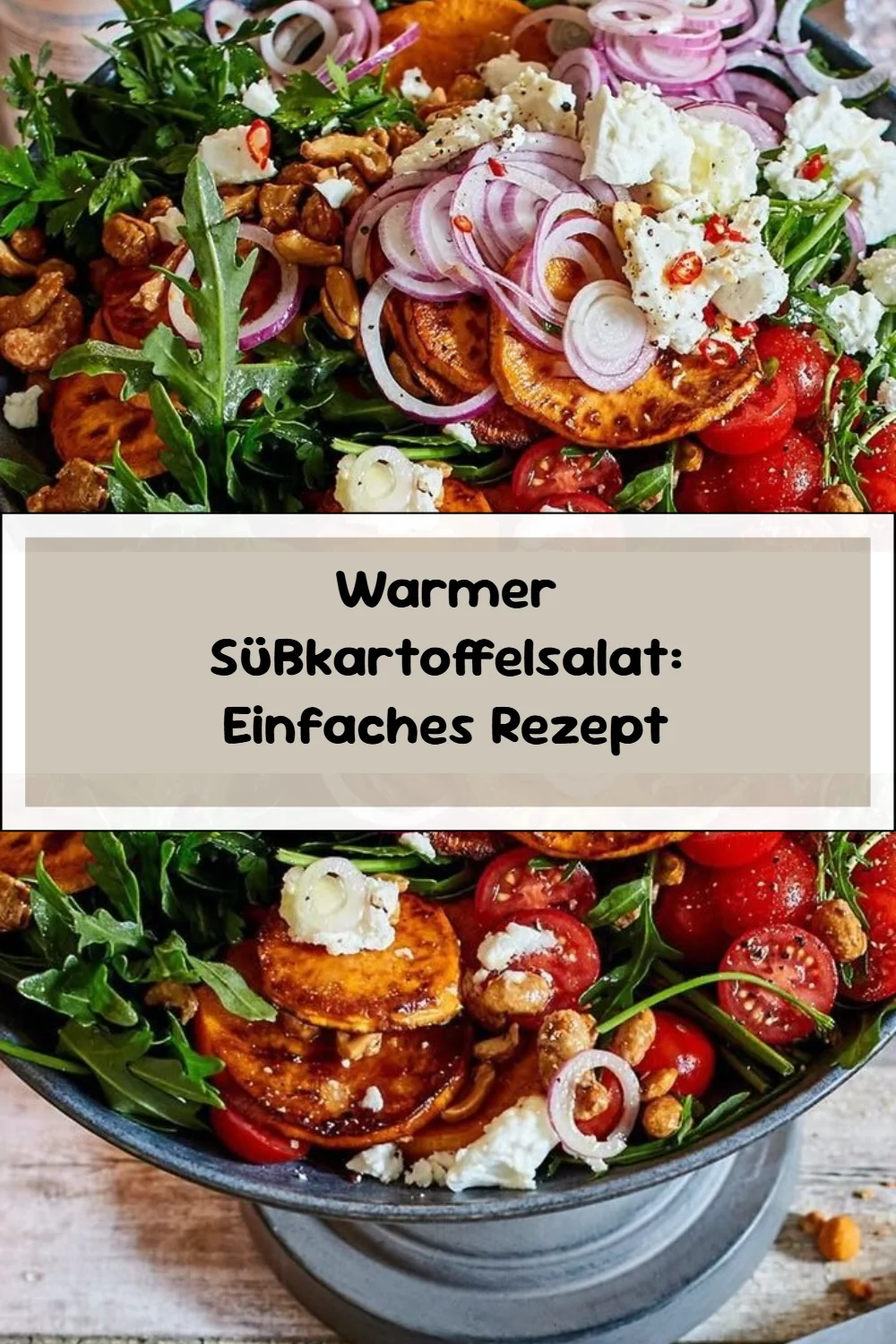 Warmer Süßkartoffelsalat: Einfaches Rezept