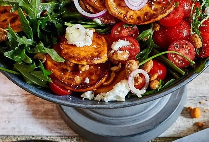 Warmer Süßkartoffelsalat