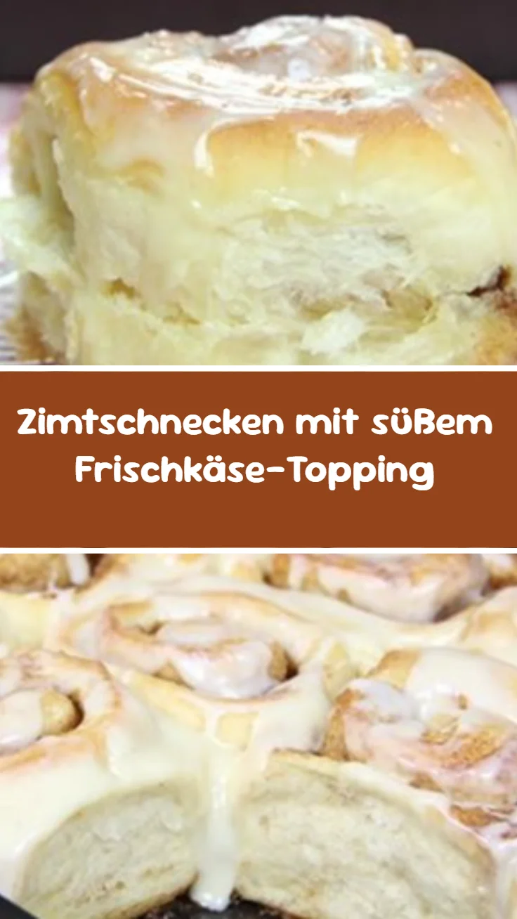 Zimtschnecken mit süßem Frischkäse-Topping